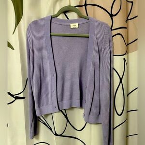 BNWOT Wilfred Cropped Ribbed Cardigan